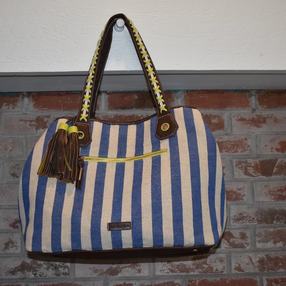 ON SALE! Big Buddha Striped Tote